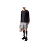 Anta Running Series Solid Color Crew Neck Pullover Long Sleeve T-Shirt Men Tops Black 952435405-4