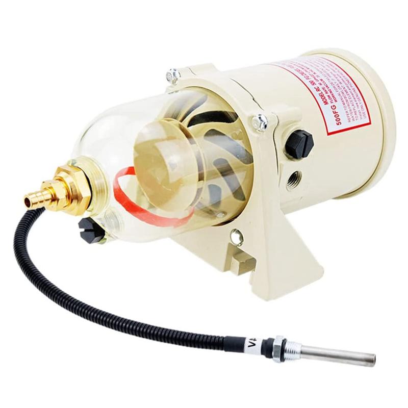 500FG 500FH Marine Engine Fuel Racor Filter Elements Car Boat Truck Oil Water Separator Filter With 12V Heating Rod