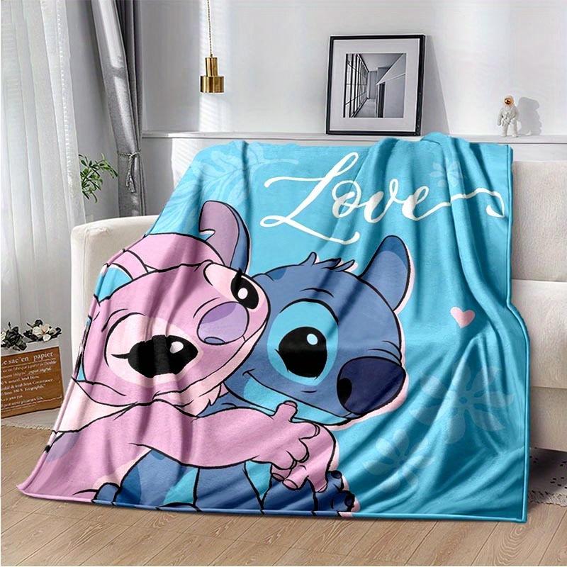 1pc Stitch Printing Blanket Soft, All Seasons Blanket for Living Room, Bedroom, Office, Personalized Gift with Cute Cartoon Design