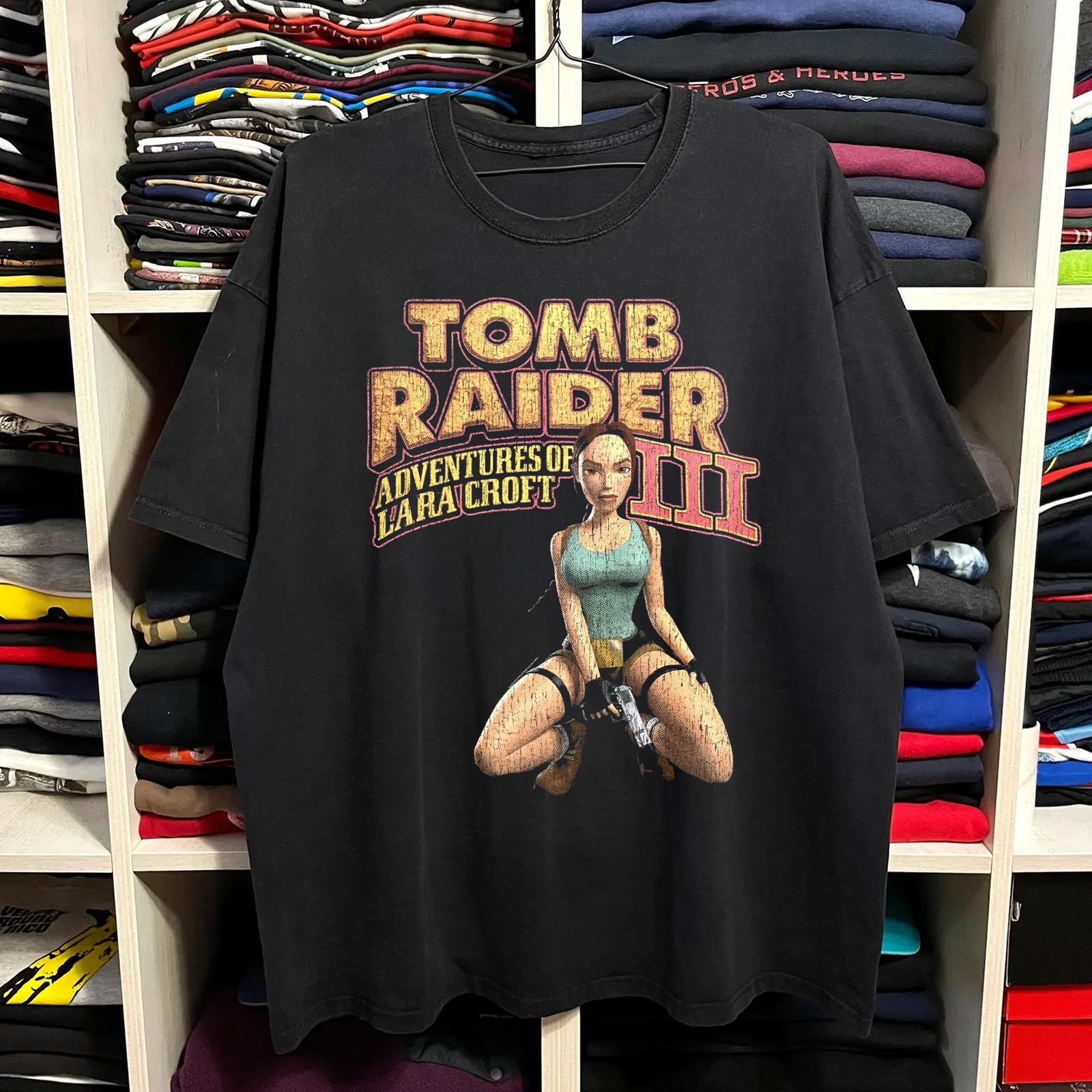 Rare Tomb Raider III Mexican Boot Promo T-Shirt Black M S