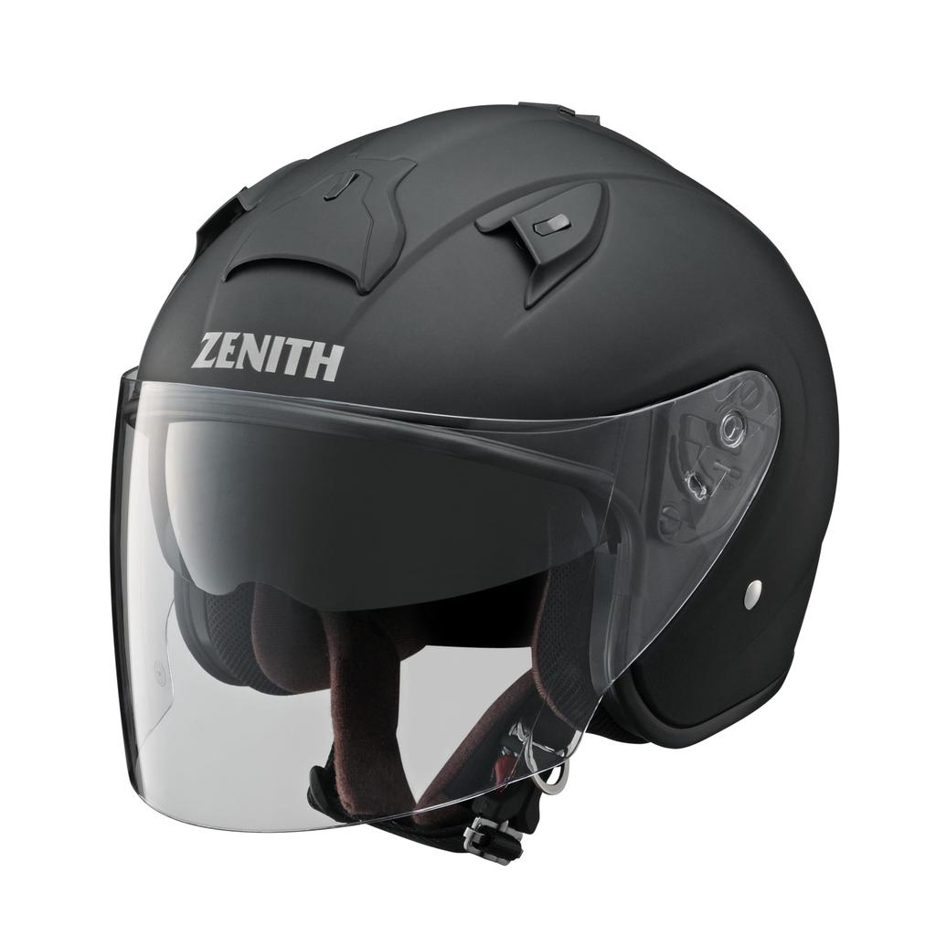 Yamaha Jet Motorcycle Zenith Sun Visor Rubbertone Size L YJ-14 Helmet, Model, 90791-2281L, Black, (Head Circumference 58cm-59cm)
