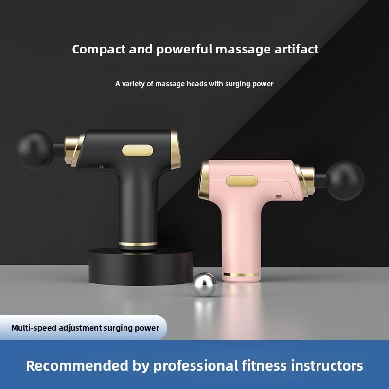 

Mini Fascia Grab, Muscle Massager Fitness Vibration Fascia Instrument Portable USB Charging 6-speed Massage Gun button model