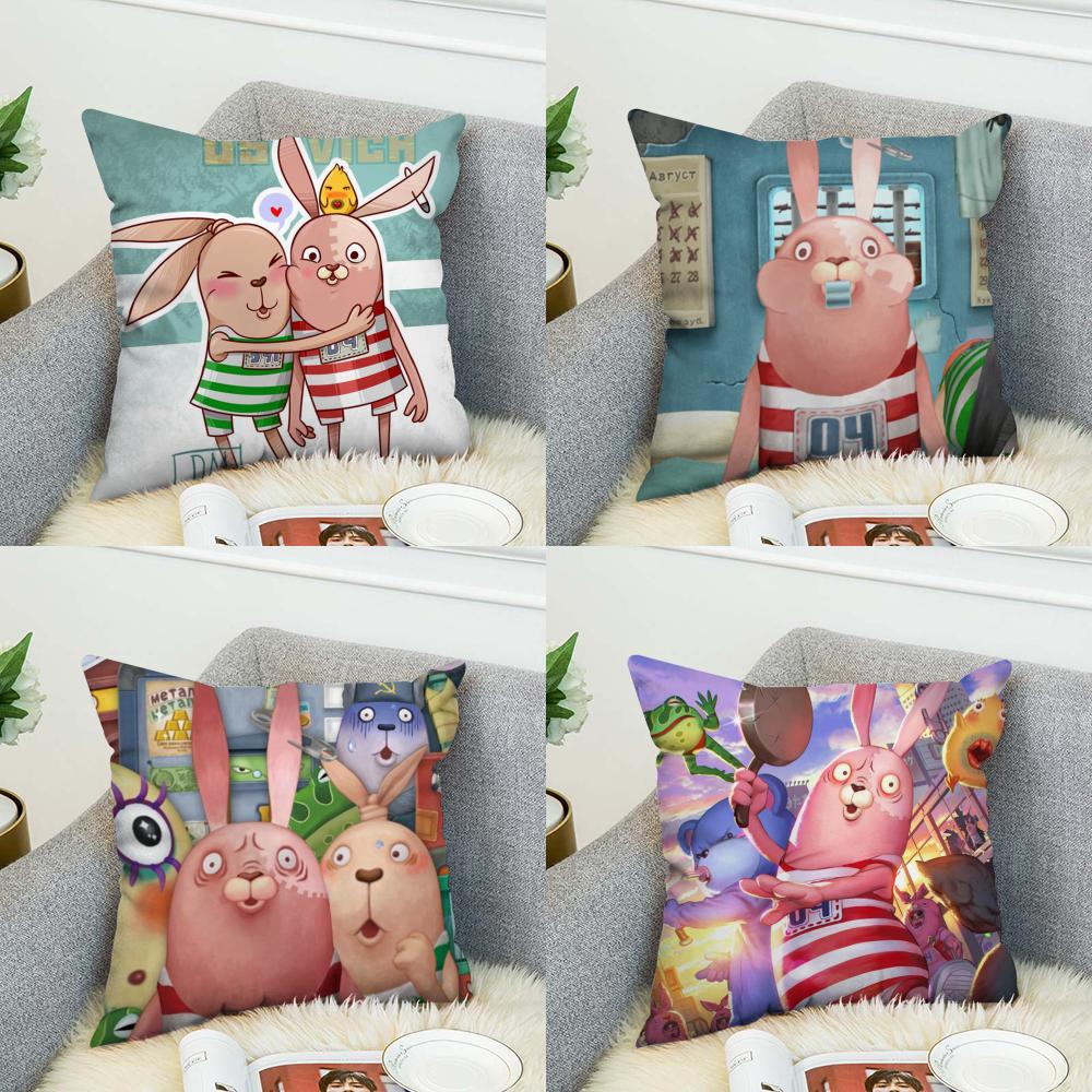UUSAVICH Pillow Case For Car Sofa Decorative Home Doublesided Print Plush Square Throw Pillow Cushion Cover
