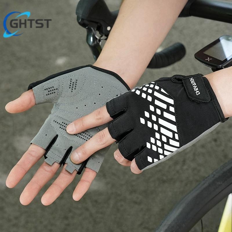 New Cycling Gloves Half Finger Shockproof Wear Resistant Breathable MTB Road Bicycle Gloves Men Women Sports Bike Equipment