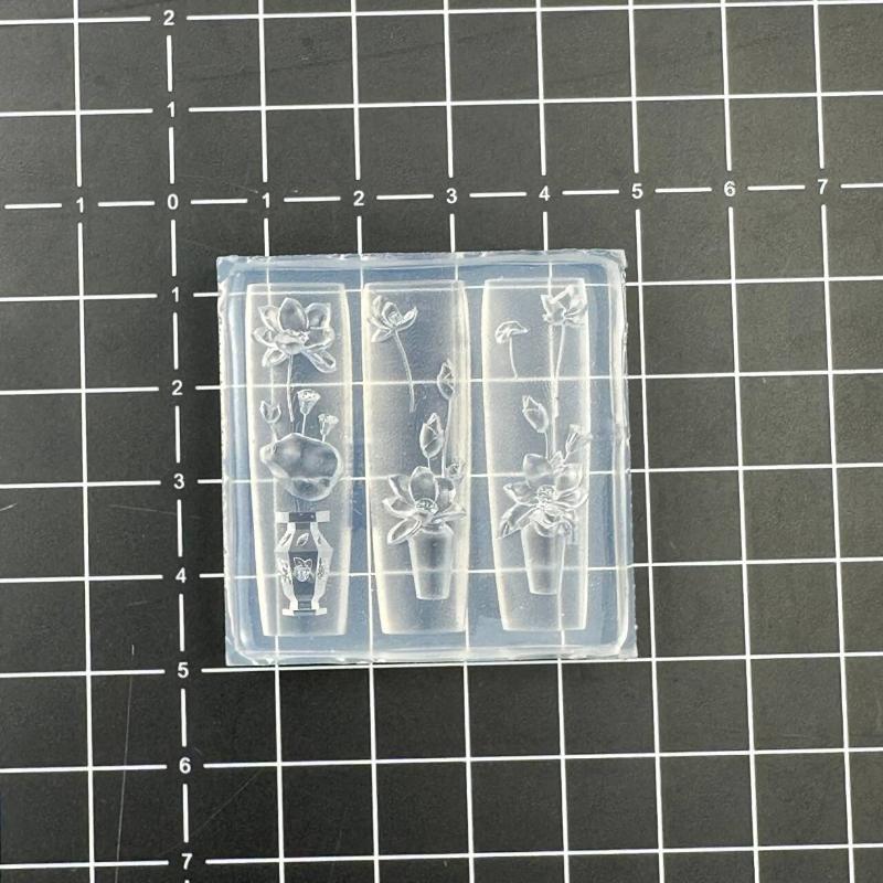 Creative Fun Bowknot Flower Nail Art Silicone Mould Handmade Nail Art Mold Decoration Cartoon Art Mold Diy Accessories Tool