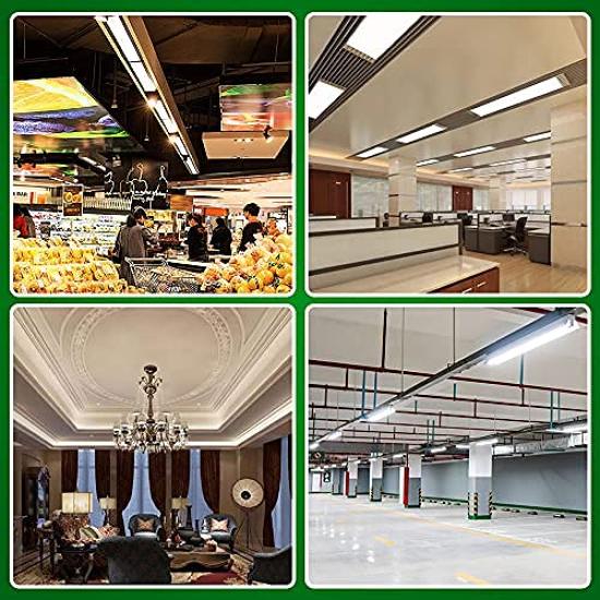 20W LED Fluorescent Light Bulbs, Straight Tube, Glow-Type, No Installation Required, High Brightness, Daylight White, 58cm Straight Tube, Low Heat,