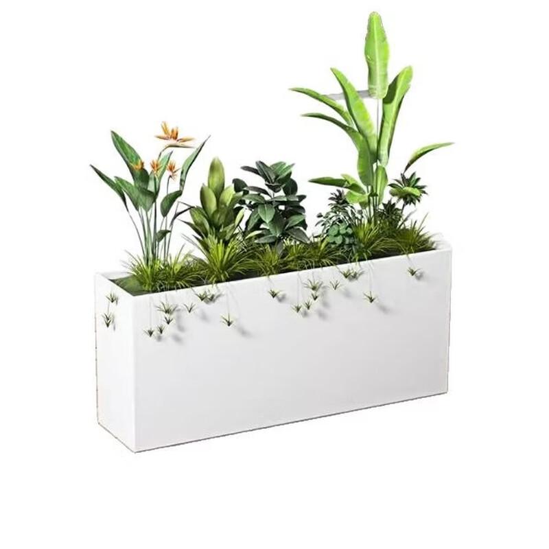 Outdoor Wrought Iron Mobile Planter Box