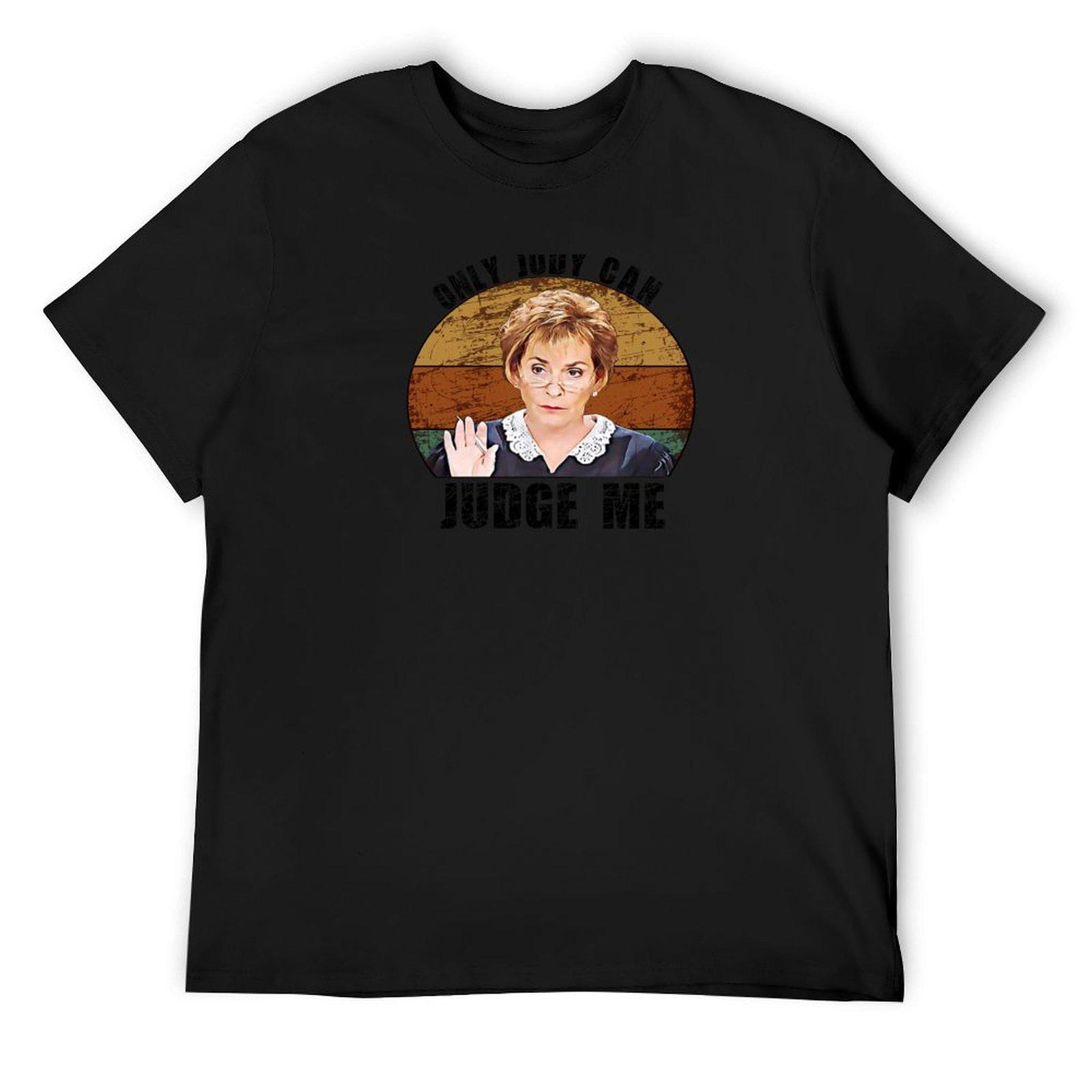

Only Judy Can Judge Me Funny Retro T-Shirt basketball graphic tees boys animal print black t-shirts for men 4XL
