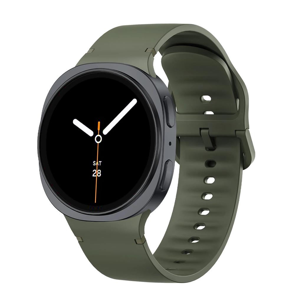 Originální silikonový pro Samsung Galaxy Watch 8/8 classic 40mm 44mm 46mm řemínek Sportovní correa pulseira náramek Galaxy Watch 8 pásek