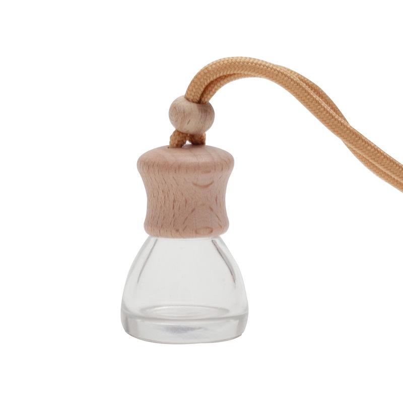 1Pc 8Ml Conical Flask Empty Bottle Car Pendant Car Essential Oil Diffuser Fragrance Air Freshener Scent Perfume Bottle Ornament