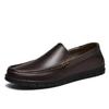 Fashion New Men's Casual Cowhide Leather Shoes Comfortable Business Dress Shoes Man Loafers Driving Shoes