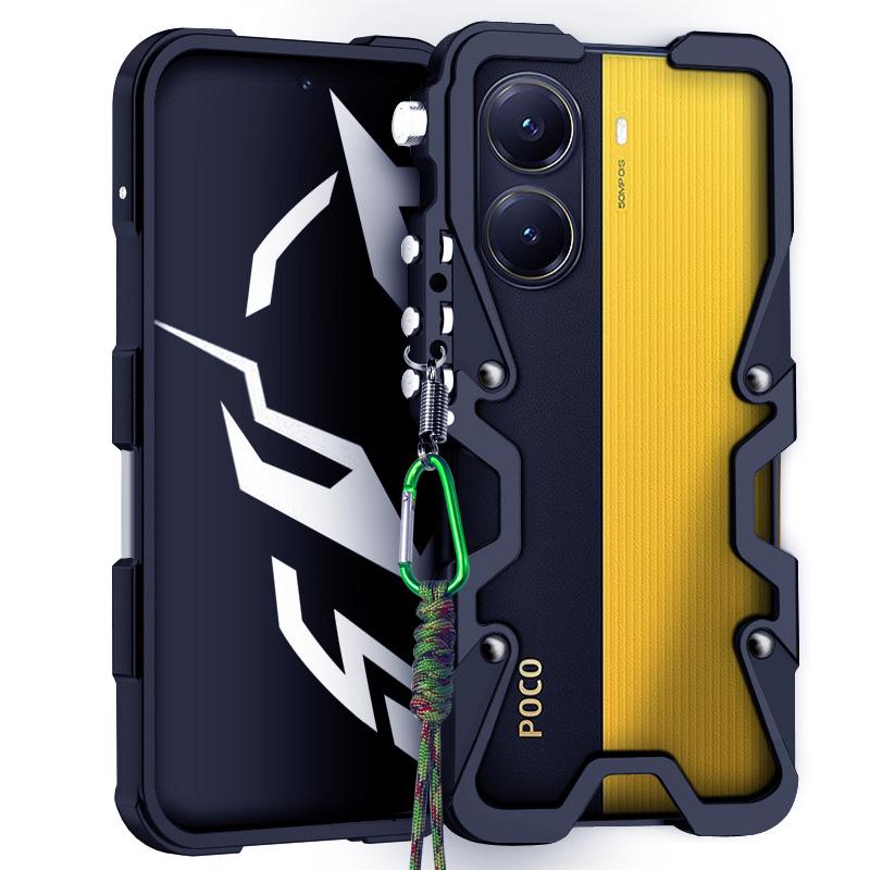 For POCO X7 Pro Metal Bumper Case Aluminum Metal Frame Cover Shockproof Funda For POCO X7 Case