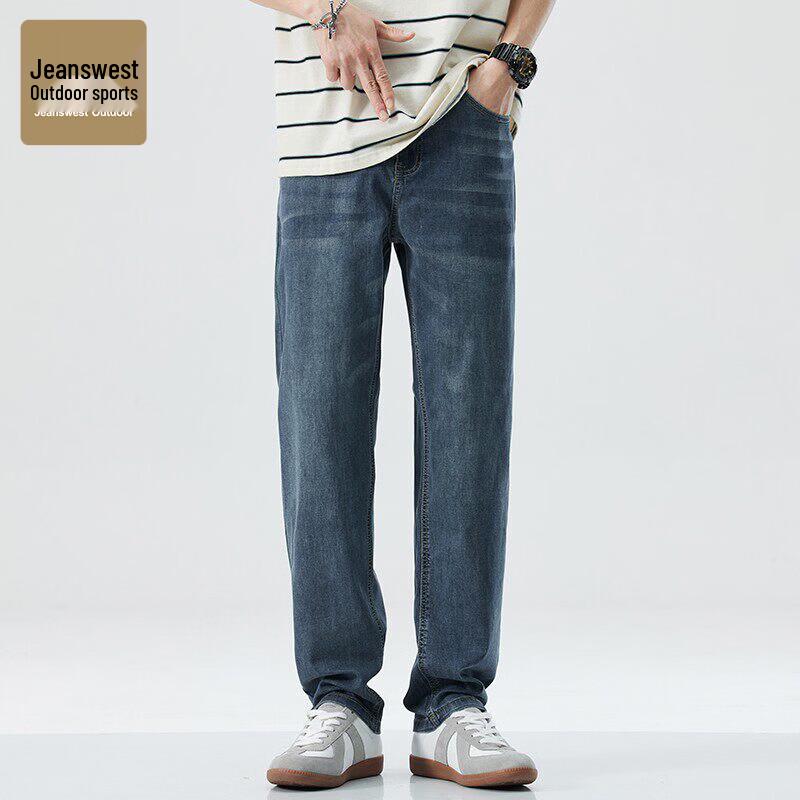 

JEANSWEST OUTDOOR Men s Tencel Blend Casual Straight Jeans 29