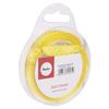 Ruban de satin pointillé, jaune, 9,5 mm, rouleau 10 m