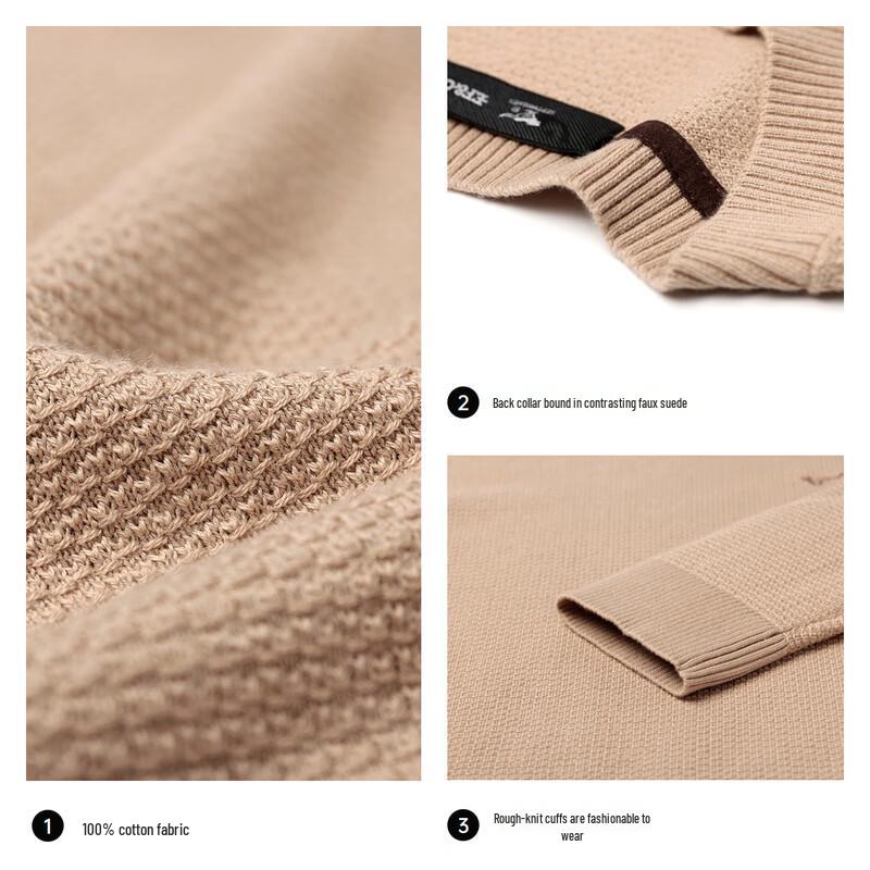 Seven Wolves Men's Jacquard Round Neck Knit Pullover