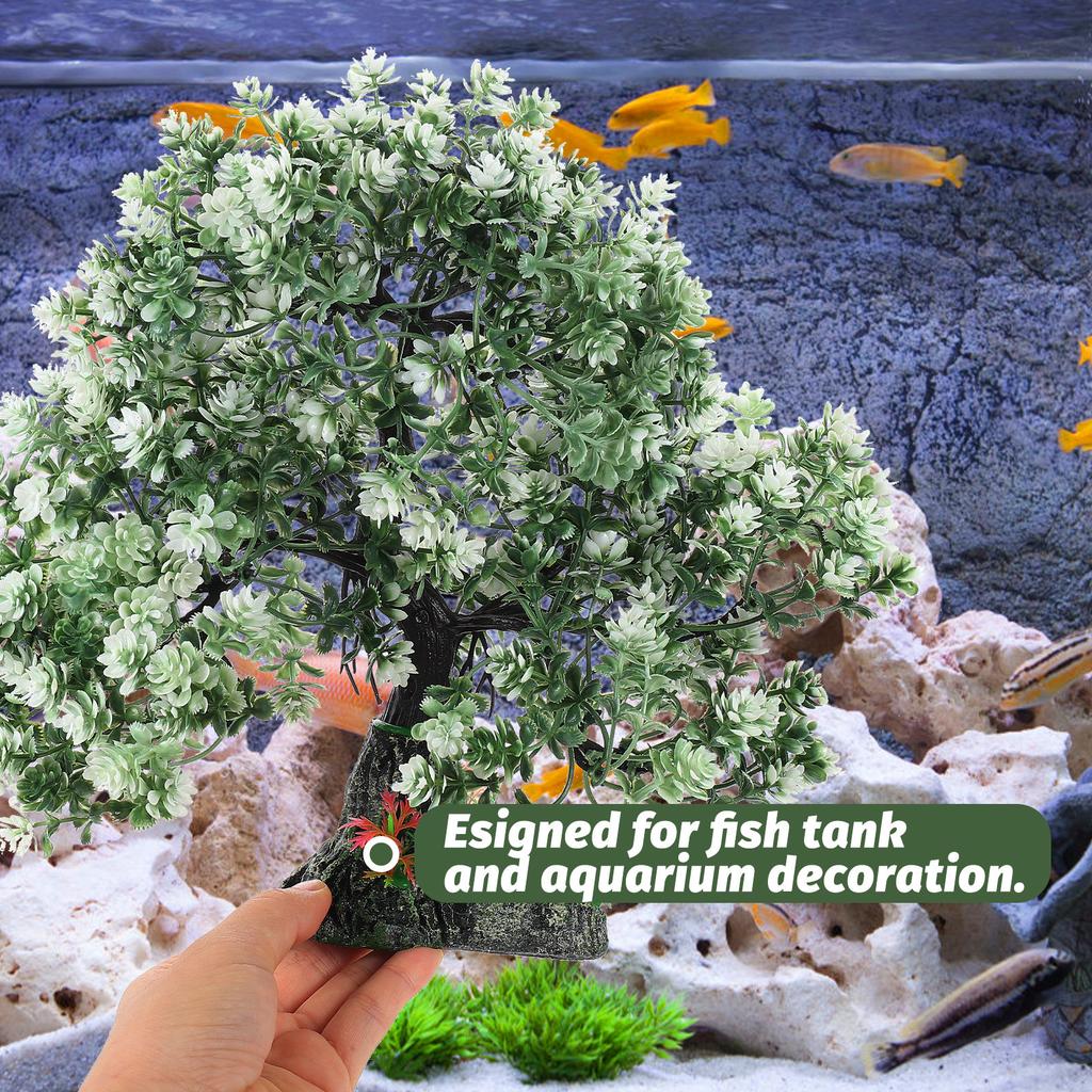 High-Quality Aquarium Resin Tree Decor Fish Tank Landscaping Ornament Realistic Fake Tree for Tank Layout Simulation Plant Decor