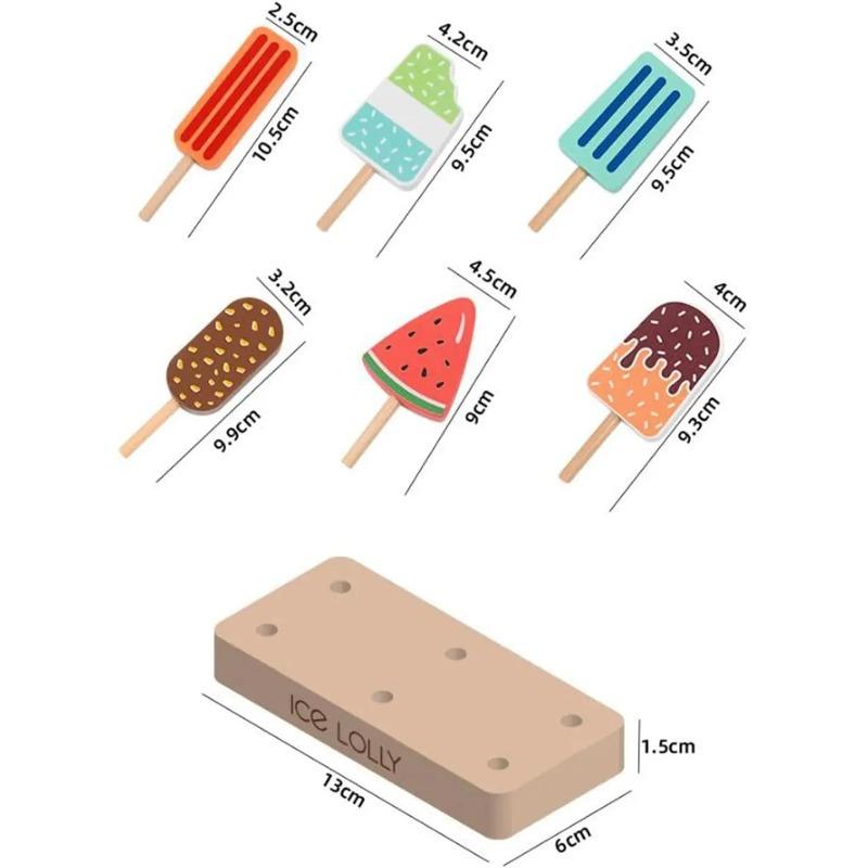 Children Play House Ice Cream Toys For Girls Boys Cutting Fruit Kitchen DIY Pretend Play Educational Toy