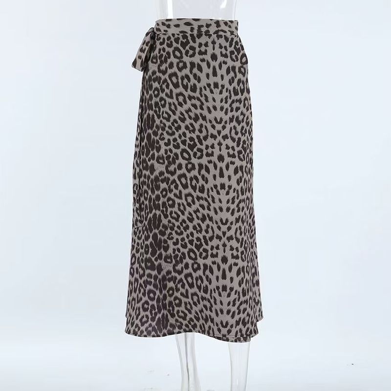 Fashion Style Fashion Leopard Print Print High Waist Skirt High Waisted Leopard Print Skirt