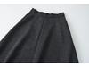 2026 Autumn/Winter Women's High-Waisted A-Line Woolen Skirt - Versatile, Long, Thick, and Slimming