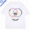 42 Life Universe Everything Camisetas 42 Science Fiction Space Funny Summer Polyester Short Sleeved Graphic T Shirts Unisexs Top