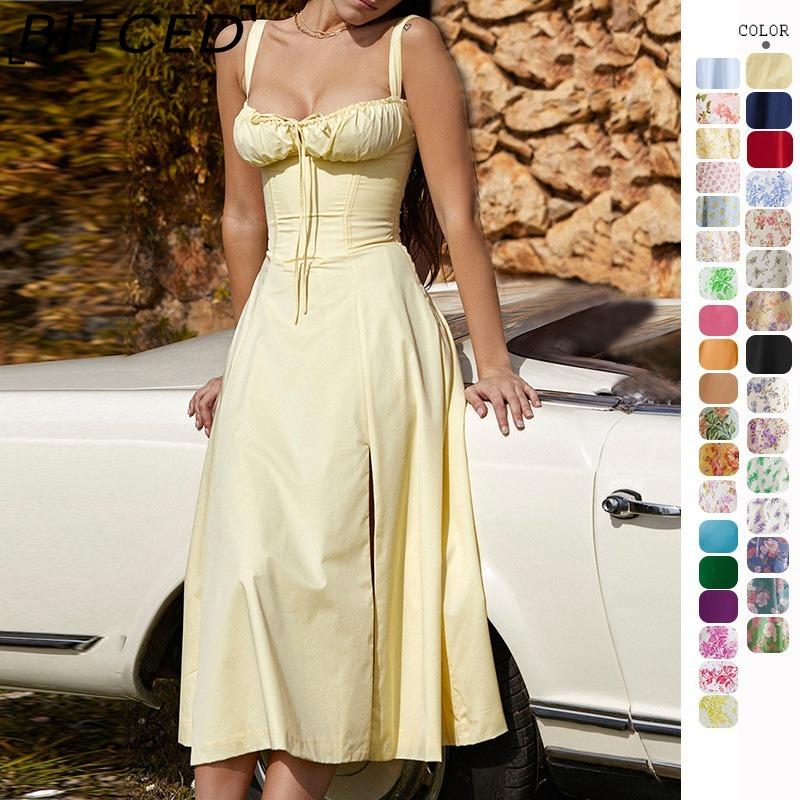 BITCED Summer-inspired Chic and Sophisticated Strapless Dress for Women
