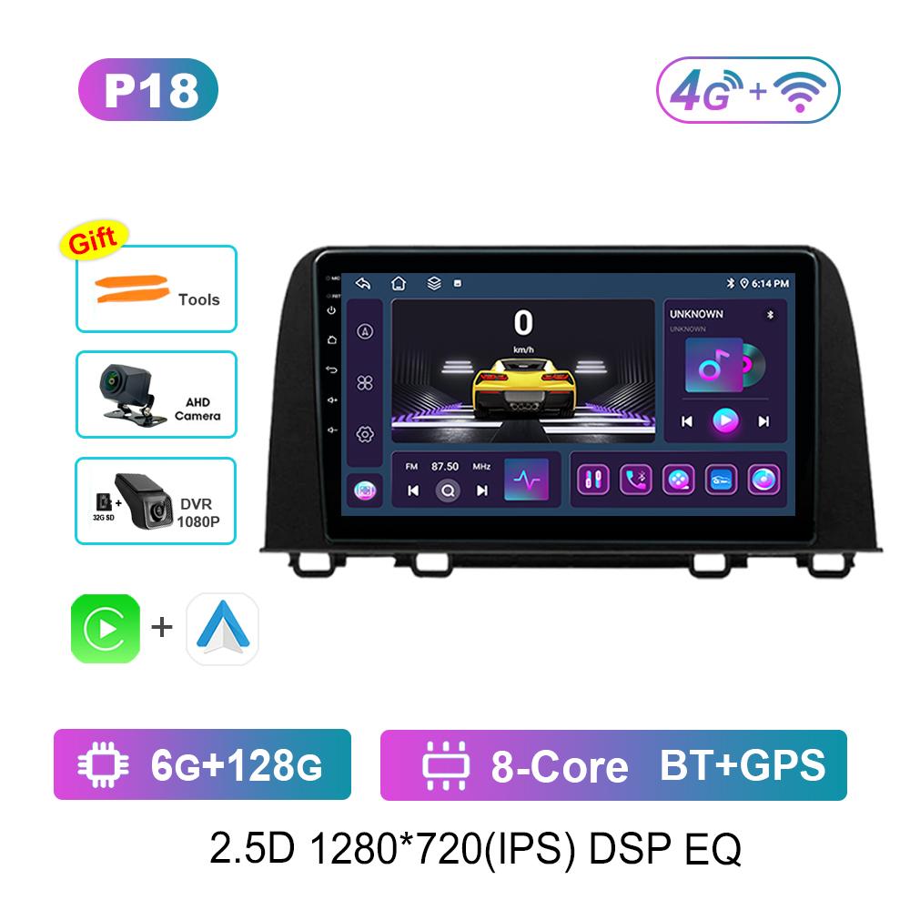 9 '' for Honda CRV CR-V 5 RT RW 2017 - 2019 Car Radio Multimedia Player Android Intelligent System GPS Navi WiFi+4G HD Screen