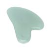 Gua Sha Facial Tool Natural Jade Stone Guasha Massage Board for Face Relieve TensionsPeach Heart Light Green