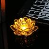 Flicker Effect Flameless Candle Multicolor Lotus Design Light LED Lotus Lamp  Home Decoration