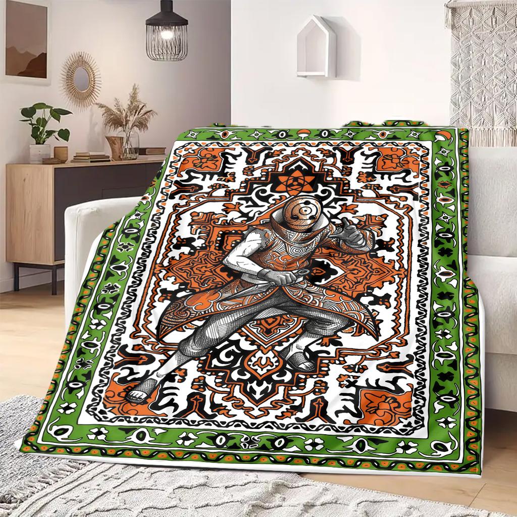 Naruto Anime Print Blanket Warm  Comfortable Flannel Blanket Suitable for Bedrooms, Sofas, Beds, Chairs, Picnics, Travel