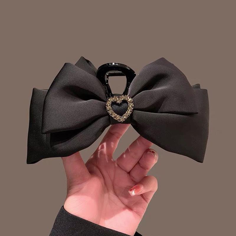 Luxury Black Feather Claw Hair Clip for Women's Updo Hairstyles