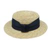 Korea, Japan, Summer Boys And Girls, Children'S Wide Flat-Brimmed Straw Flat-Top Top Top Hat, Sunshade, Sunscreen, Moisture Straw Hat, French