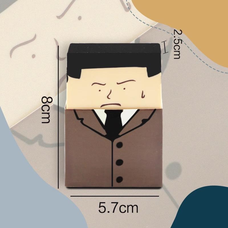 Creative Cartoon Bald Uncle Eraser for School Exams - Humorous Art Stationery