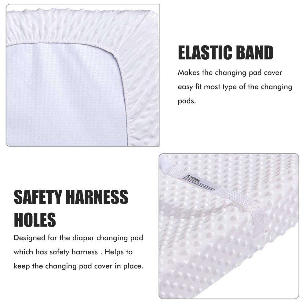 2Pcs Changing Pad Covers Waterproof Baby Changing Table Pad Covers Diaper Changing Pad Covers