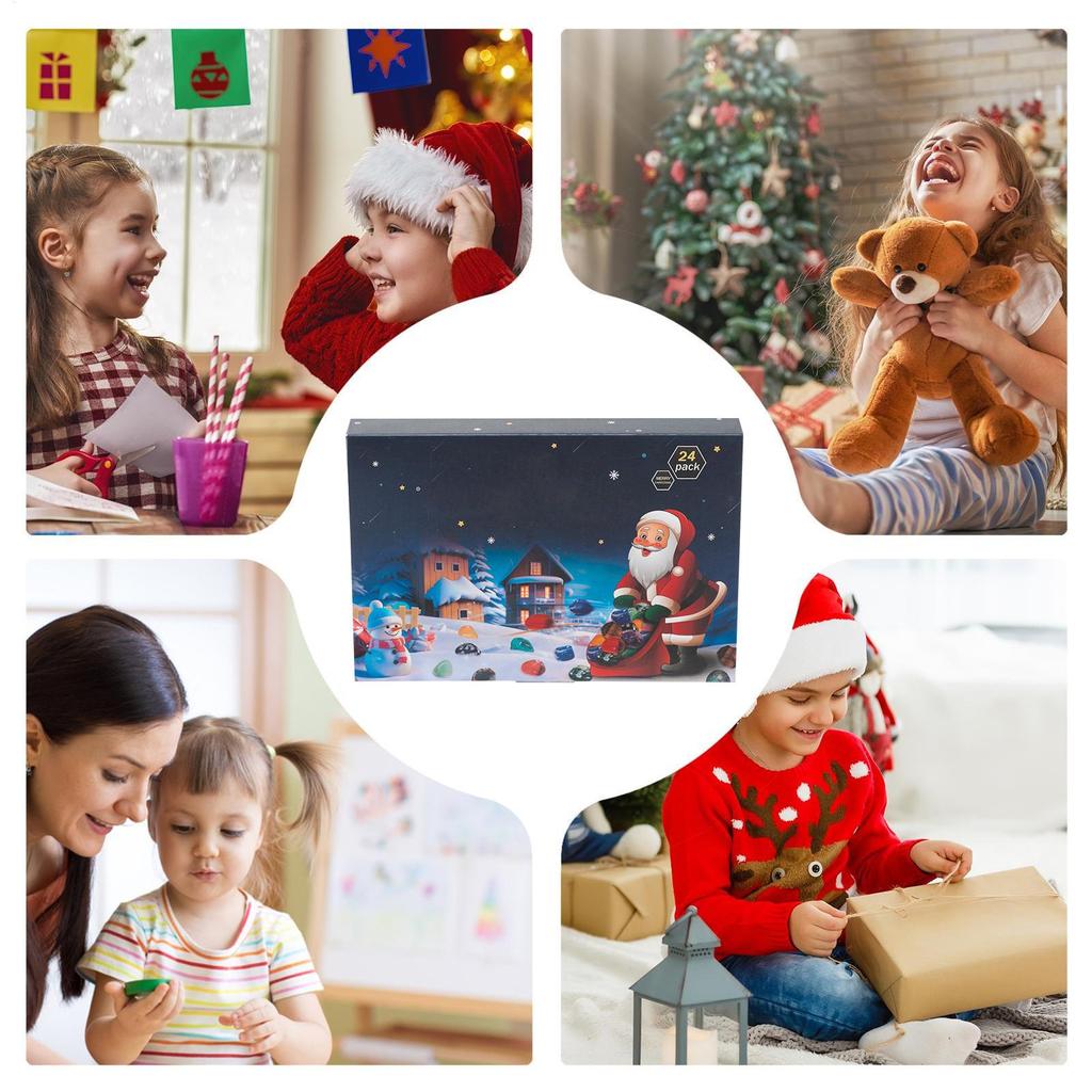 Christmas Countdown Calendar Advent Rock Collection Calendar Advent 2025 Minerals Collection Ore Gem 24 Day For Kids Women Men