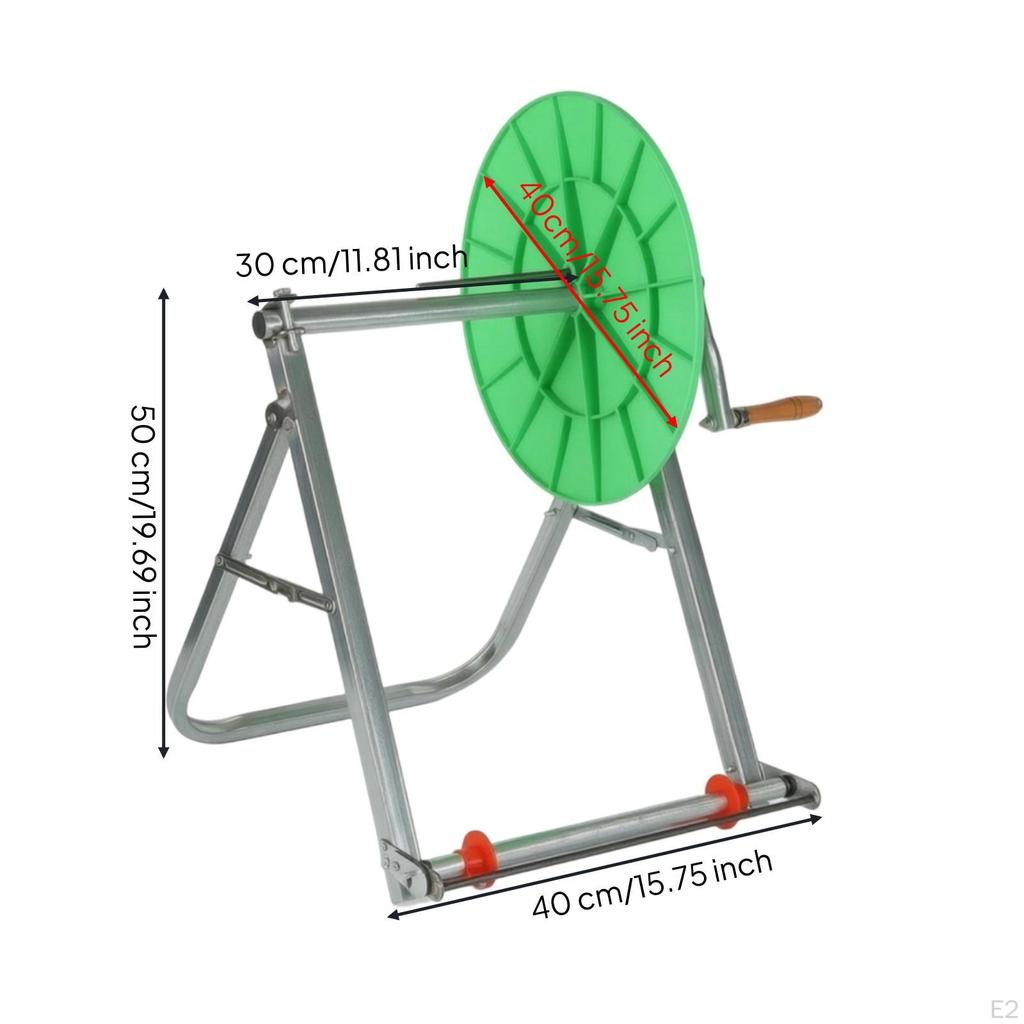 Water Hose Reel Winder Manual with Shoulder Pads Stable for Fields