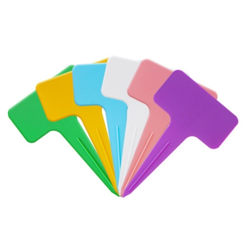 100PCS Thickened Stake Tags Moisture-proof Markers Label Plastic Writing Plate  Seedlings Tray