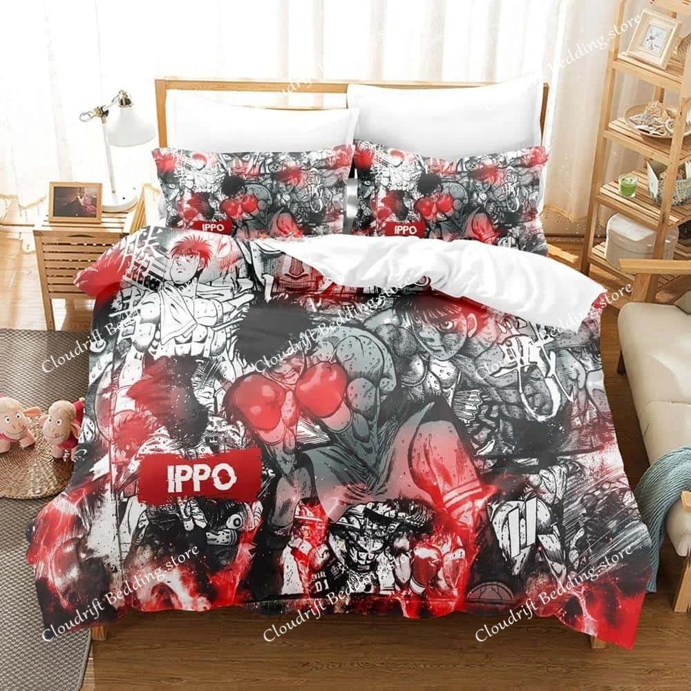 Nuovo Set Biancheria da Letto Anime Hajime No Ippo Copripiumino Piumone Set da Letto Coperta Copricuscino King Queen Twin Size Ragazzi Ragazze Adulto