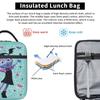 Girls Vampirina Print Insulated Lunch Bag for Women Children Leakproof Food Boxes Thermal Lunch Box Tote