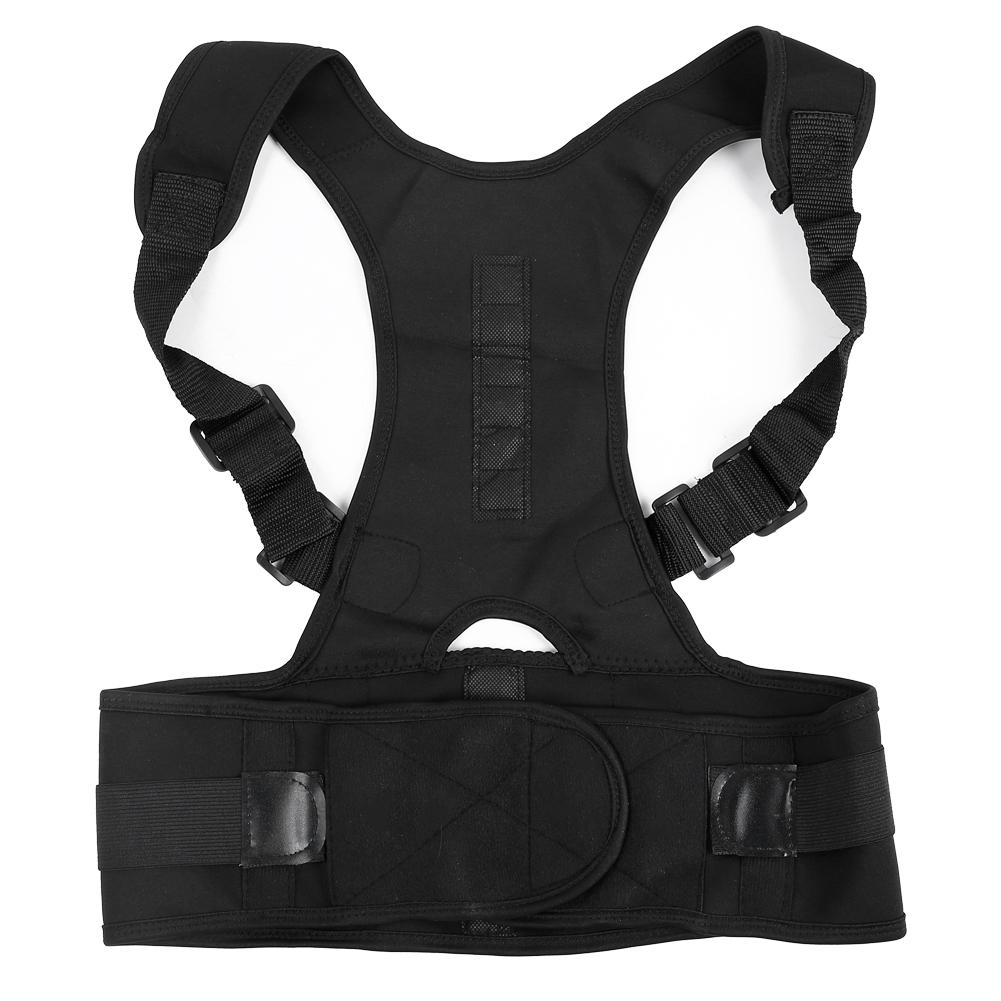 

Magnetic Back Shoulder Lumbar Corrector Support Posture Correction Belt(XL)