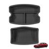 Smabee Left Drive for for Tesla Model 3 Highland 2024-2026 LHD TPE Car Floor Mat Trunk Liner Rear Trunk Pad Accessories Black
