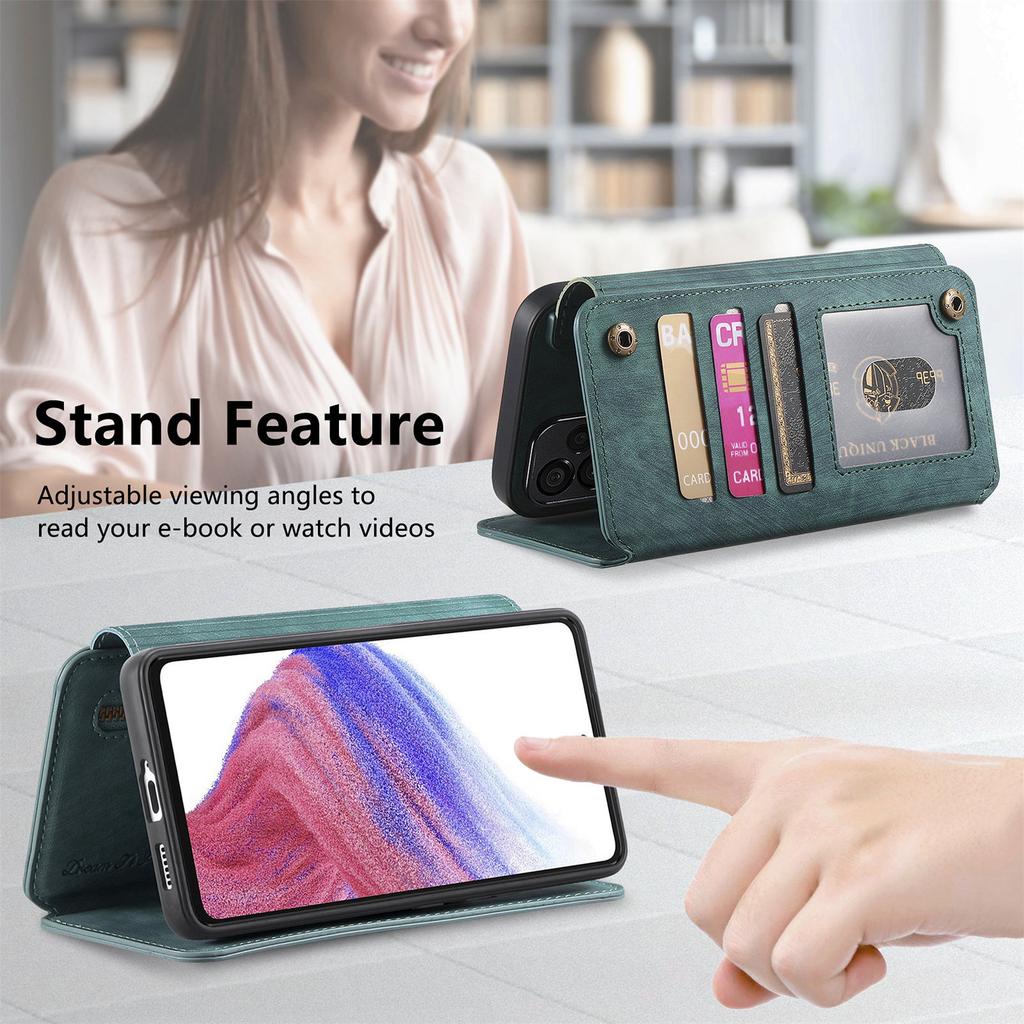 3-in-1 Luxury Leather Wallet Case for OnePlus 11/Nord CE3/13R/Xperia 1 VII/Nothing CMF Phone 2 Pro/3a.w/ Stand, Shockproof, RFID, Multi-Slot & Zipper