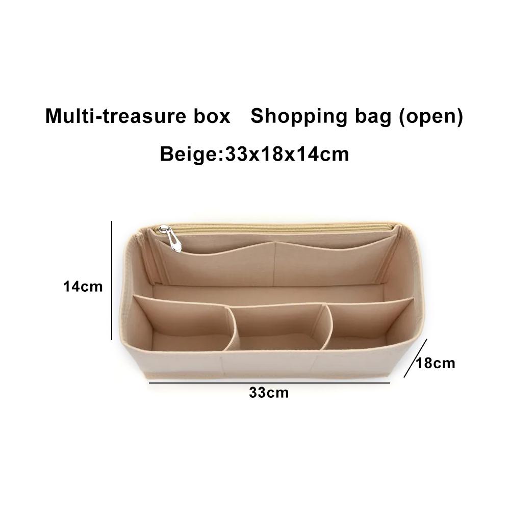 Large Ultra-light Travel Tote Bags Organizer Makeup Storage Bag Felt Insert Bag Organizer Custom Size Insert Bags for Phone Case