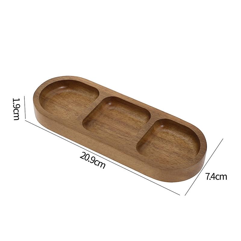 Bamboo Mini Tray Multi Style Storage Trays For Jewelry Photography Props Coaster Flower Pot Base Desktop Storage Supplies
