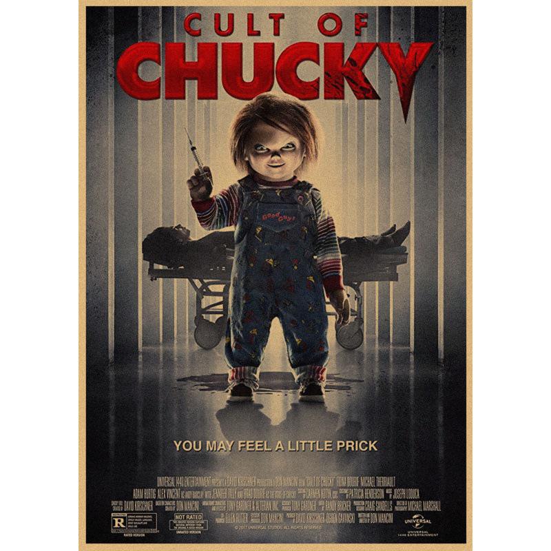 

Child s Play 2 Chucky Retro Movie Poster Kraft Paper Wall Art Yellow Kraft Paper (No Glue) 30X42 cm