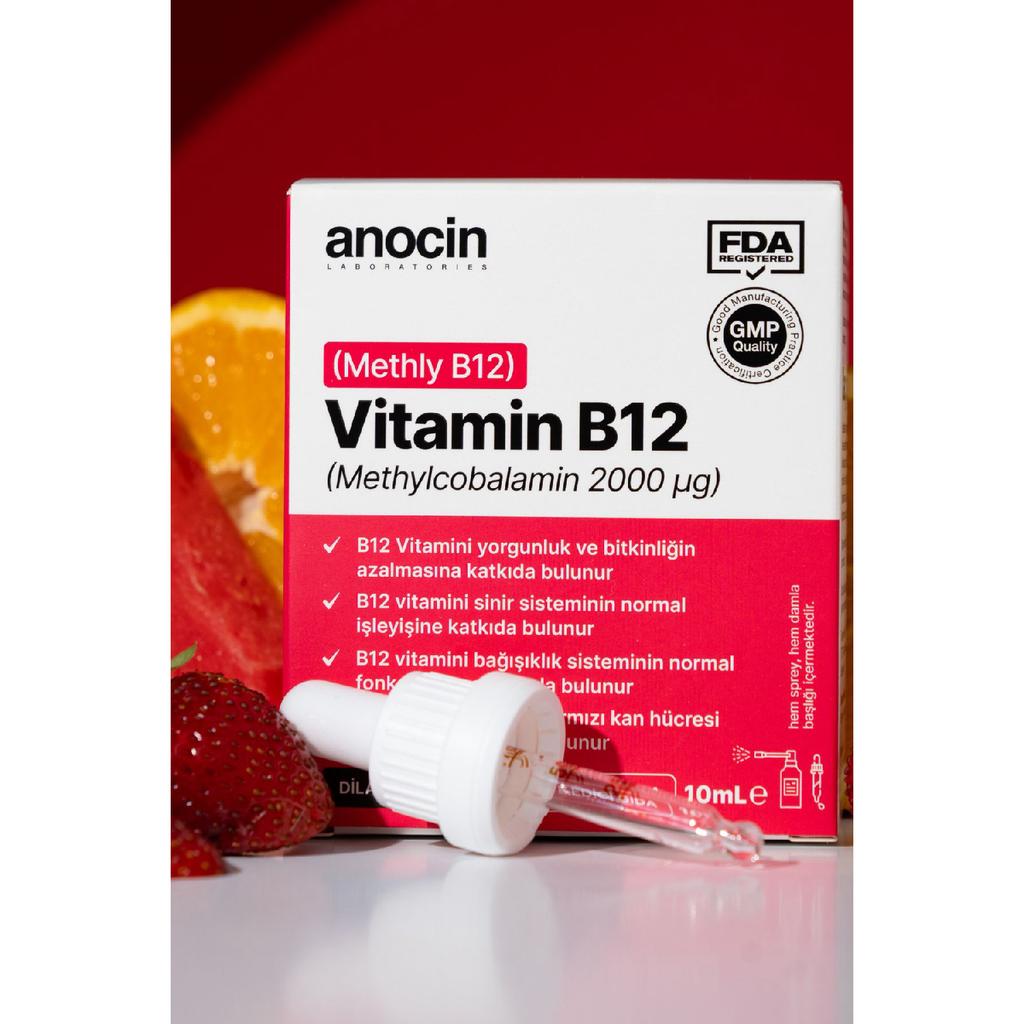 Methyl Cobalamin B12 Spray 1000 Mcg 2000 Ug 10 Ml