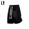 Izzueit Men's Ice Silk Quick-Dry Loose Fit Sport Shorts