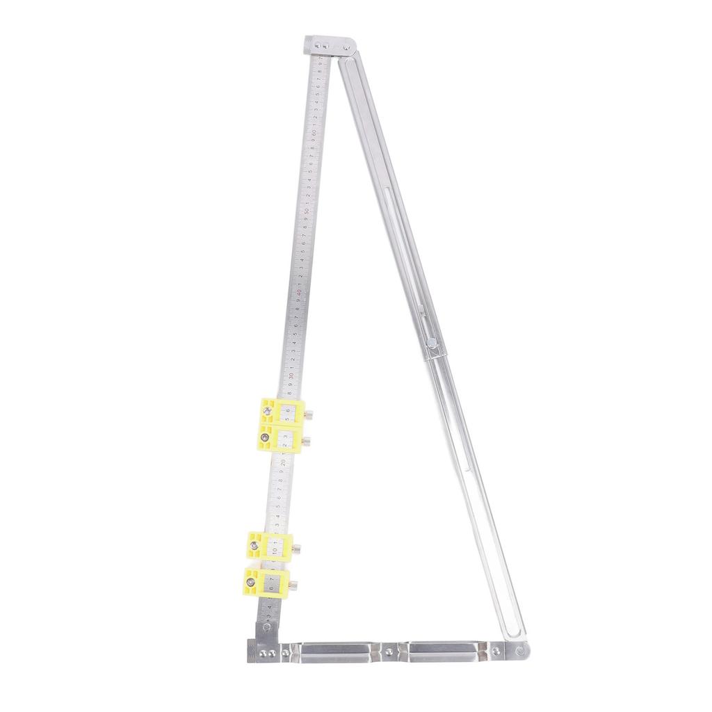 2 In 1 Concealed Connector Positioning Ruler Telescopic Folding Scribing Ruler with Limit for