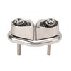 Boat Cam Cleat with Wire  ing Ring Sailboat Pilates Equipment 316 Stainless Steel Mirror Polished for 10mm Rope