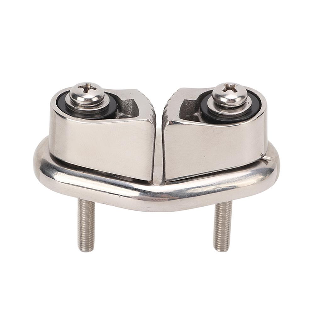 Boat Cam Cleat with Wire ing Ring Sailboat Pilates Equipment 316 Stainless Steel Mirror Polished for 10mm Rope