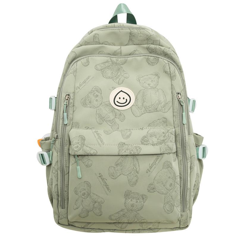 Backpack For Students Unisex Nylon Breathable Animal Pattern School Travel Bag
